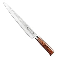 Amazon｜片岡製作所 特殊包丁 ブラック 240mm TAMAHAGANE 粲 燕 筋引き